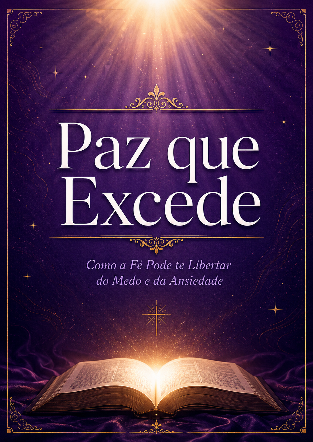 Capa do e-book Paz que Excede em perspectiva 3D